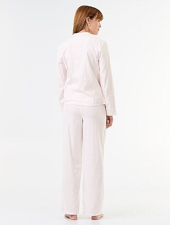 Pyjama chemise + pantalon à motif - 2 pièces