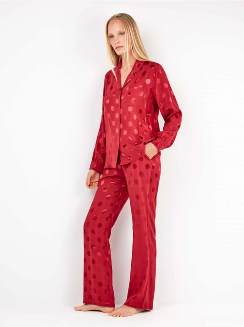 Pyjama chemisier à pois - Kiabi Pyjama chemisier à pois - Kiabi