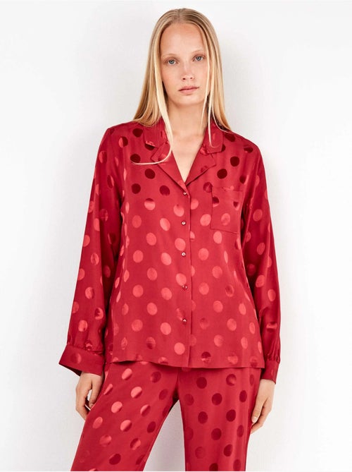 Pyjama chemisier à pois - Kiabi Pyjama chemisier à pois - Kiabi