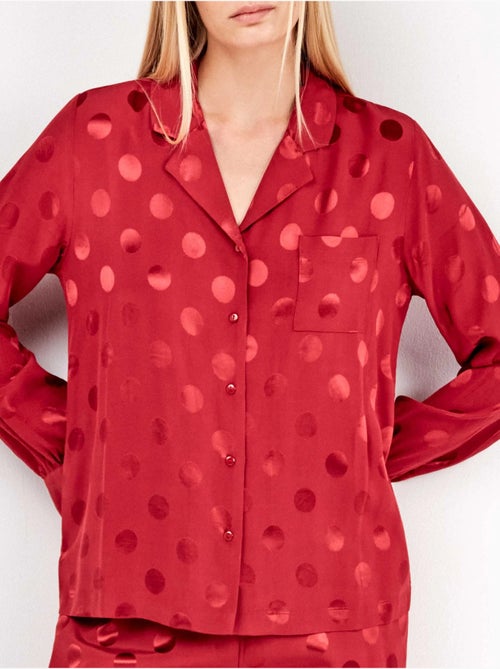 Pyjama chemisier à pois - Kiabi Pyjama chemisier à pois - Kiabi
