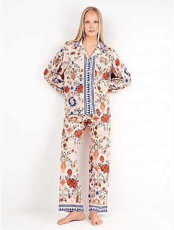 Pyjama chemisier imprimé zodiacal