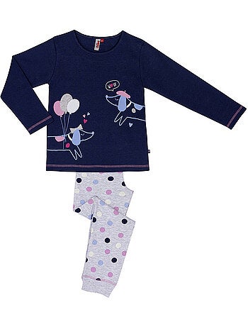 Pyjama CHIPI marine/imprimé - MON P'TIT DODO