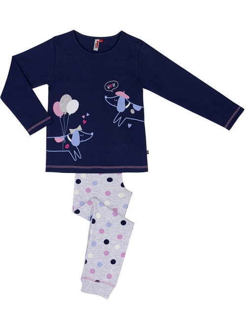 Pyjama   CHIPI marine/imprimé - MON P'TIT DODO - Kiabi
