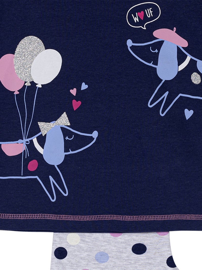 Pyjama   CHIPI marine/imprimé - MON P'TIT DODO Bleu foncé - Kiabi