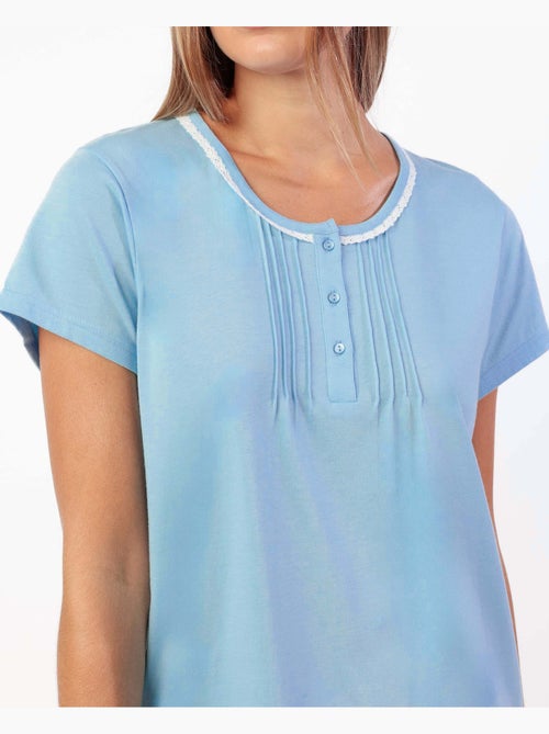 Pyjama classique à manches courtes en cachemire pour femme ADMAS CLASSIC - Kiabi Pyjama classique à manches courtes en cachemire pour femme ADMAS CLASSIC - Kiabi