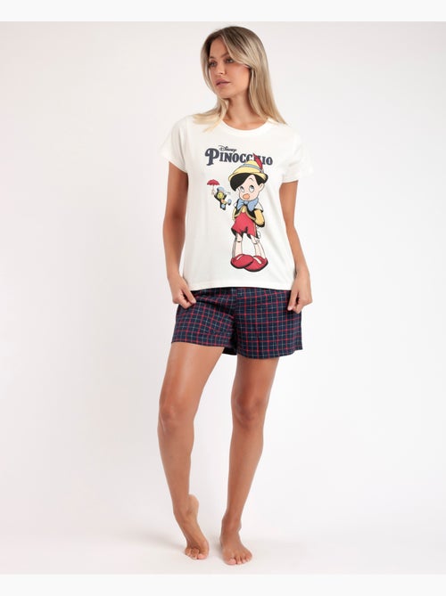 Pyjama classique à manches courtes Pinocchio pour femme de Disney - Kiabi Pyjama classique à manches courtes Pinocchio pour femme de Disney - Kiabi
