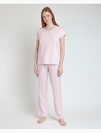 Pyjama classique à manches courtes Spiga pour femme ADMAS CLASSIC