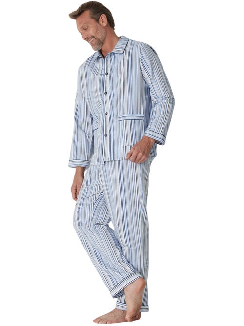 Pyjama classique flanelle pur coton - DAXON - Kiabi