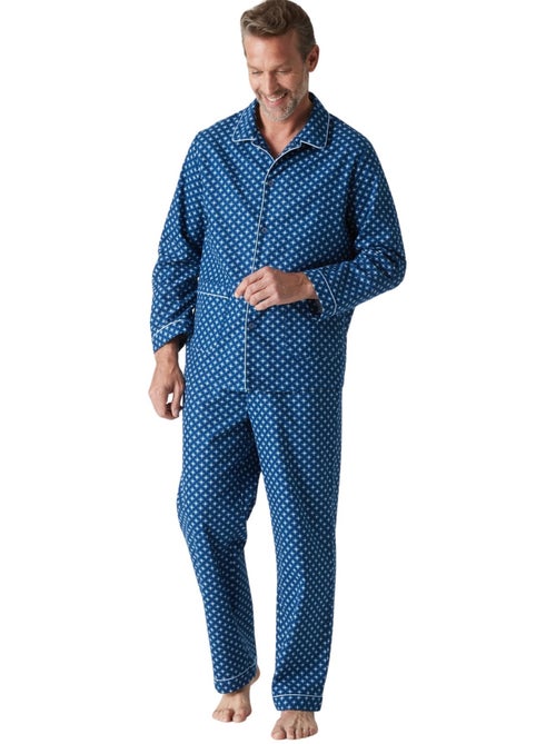 Pyjama classique flanelle pur coton - DAXON - Kiabi