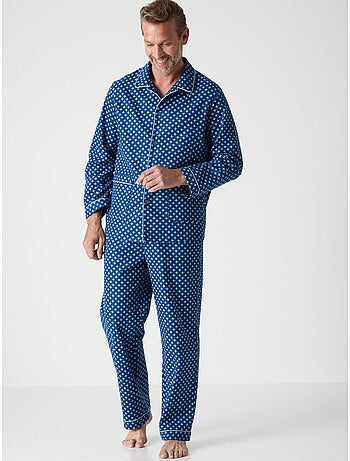 Pyjama classique flanelle pur coton