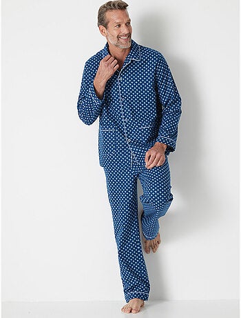 Pyjama classique flanelle pur coton