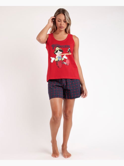 Pyjama classique sans manches Pinocchio pour femme DISNEY - Kiabi
