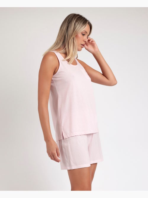 Pyjama classique sans manches Spiga pour femme ADMAS CLASSIC - Kiabi Pyjama classique sans manches Spiga pour femme ADMAS CLASSIC - Kiabi