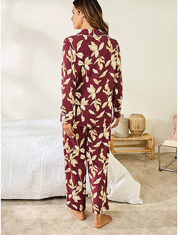 Pyjama col tailleur imprimé - daxon