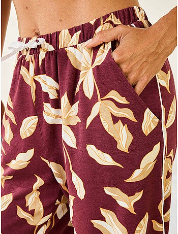 Pyjama col tailleur imprimé - daxon
