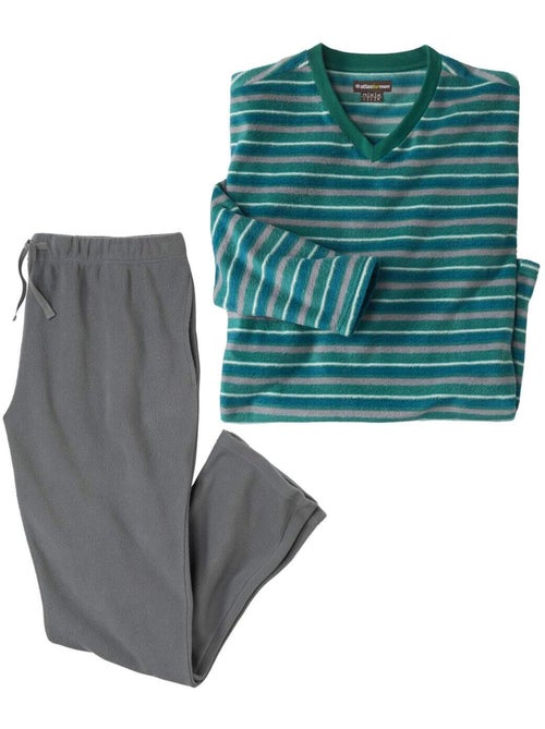 Pyjama col v en micropolaire winter - atlas for men - Kiabi Pyjama col v en micropolaire winter - atlas for men - Kiabi