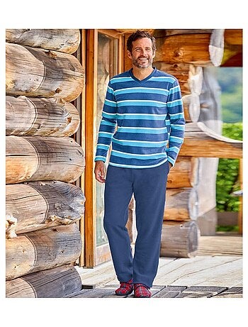Pyjama Col V Polaire Hivernal - ATLAS FOR MEN