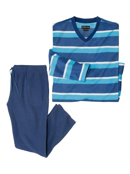 Pyjama Col V Polaire Hivernal - ATLAS FOR MEN - Kiabi Pyjama Col V Polaire Hivernal - ATLAS FOR MEN - Kiabi