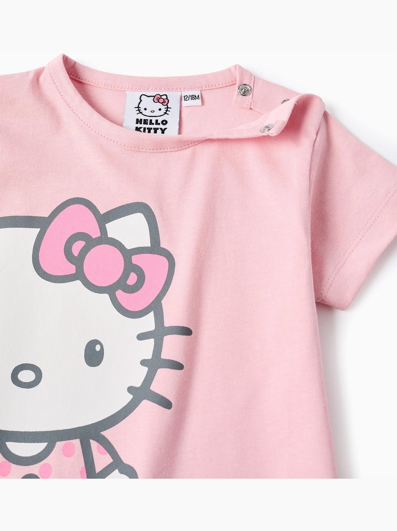 Pyjama Combi en Coton Hello Kitty Rose clair - Kiabi