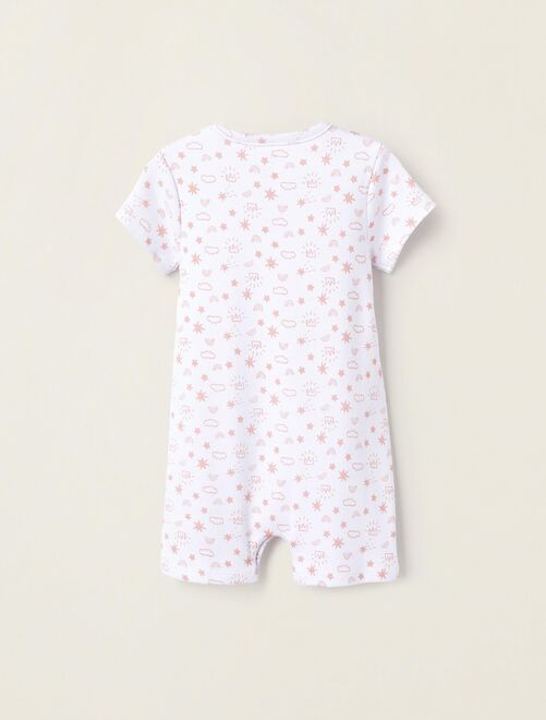 Pyjama Combi-Short Imprimé en Coton pour Bébé Fille manches longues - Kiabi