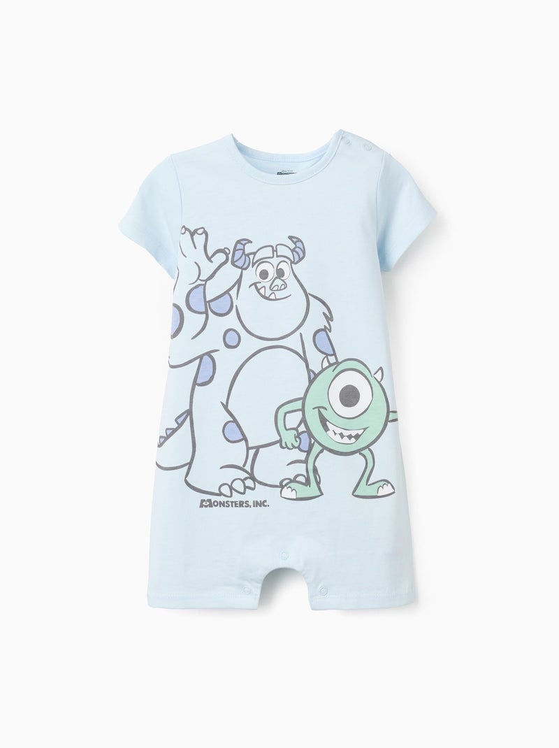 Pyjama-Combishort en Coton Monstres et Cie Bleu - Kiabi