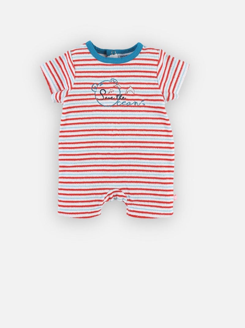 Pyjama combishort en jersey Noukie's Rouge - Kiabi
