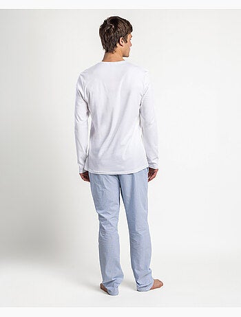 Pyjama compact en popeline à manches longues pour homme ADMAS HOME