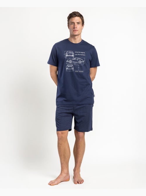 Pyjama conducteur à manches courtes pour homme LOIS - Kiabi Pyjama conducteur à manches courtes pour homme LOIS - Kiabi