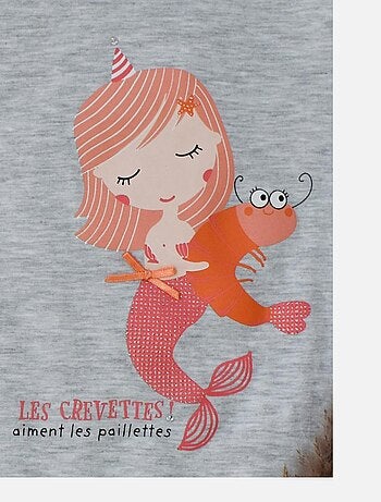 Pyjama Corsaire Jersey 'crevette À Paillettes''doo&bo'
