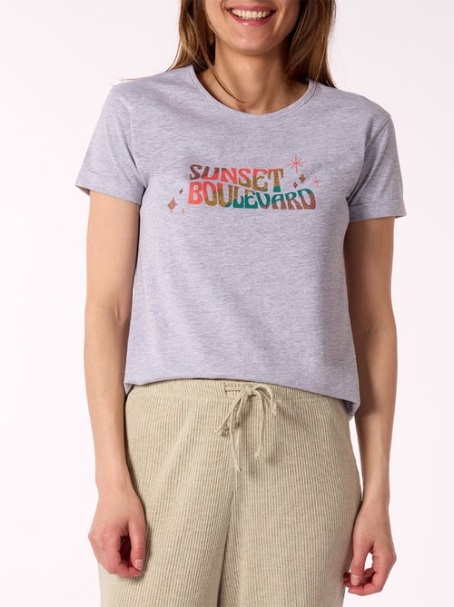 Pyjama COSMIC COWGIRL gris - MELISSA BROWN - Kiabi Pyjama COSMIC COWGIRL gris - MELISSA BROWN - Kiabi