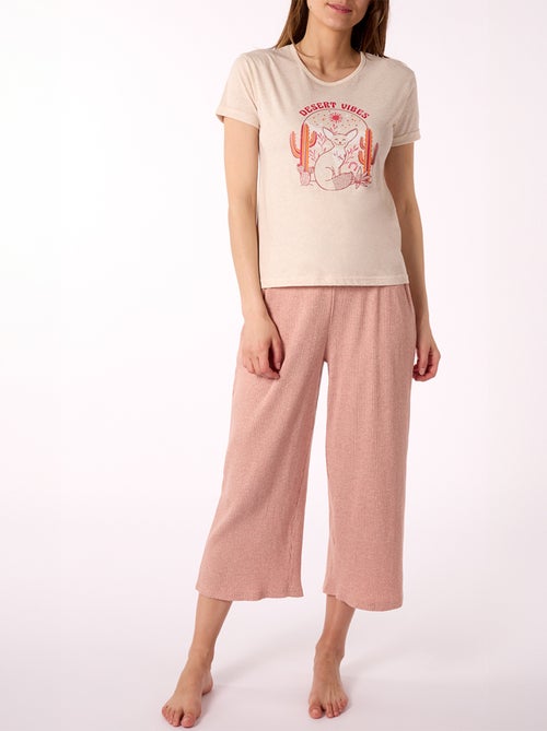 Pyjama COSMIC COWGIRL rose - MELISSA BROWN - Kiabi Pyjama COSMIC COWGIRL rose - MELISSA BROWN - Kiabi