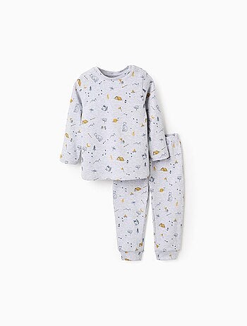 Pyjama Côtelé avec Motif dAnimaux de la Forêt