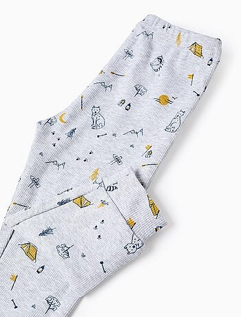 Pyjama Côtelé avec Motif dAnimaux de la Forêt