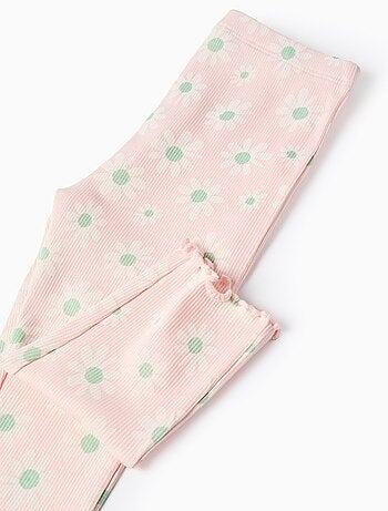 Pyjama Côtelé avec Motif Floral