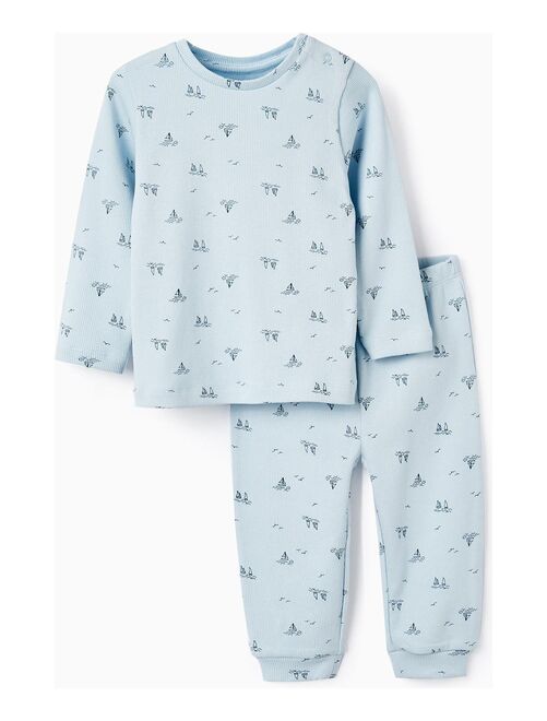 Pyjama côtelé avec motif pour bébé garçon 'Sail Boats' manches longues ESSENTIALS LINE - Kiabi