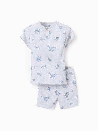 Pyjama Côtelé en Coton