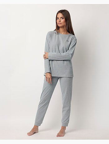 Pyjama côtelé ultra-doux à manches longues pour femme ADMAS HOME