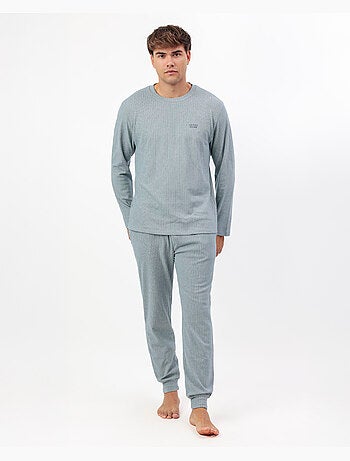Pyjama côtelé ultra-doux à manches longues pour homme ADMAS HOME
