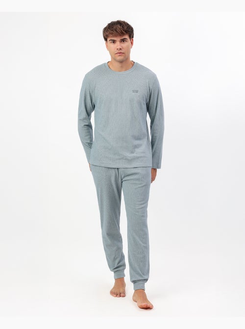 Pyjama côtelé ultra-doux à manches longues pour homme ADMAS HOME - Kiabi Pyjama côtelé ultra-doux à manches longues pour homme ADMAS HOME - Kiabi