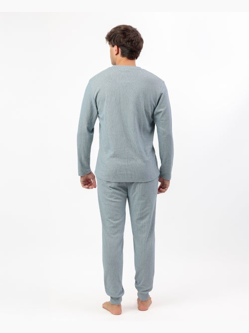 Pyjama côtelé ultra-doux à manches longues pour homme ADMAS HOME - Kiabi Pyjama côtelé ultra-doux à manches longues pour homme ADMAS HOME - Kiabi