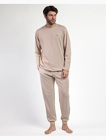 Pyjama côtelé ultra-doux à manches longues pour homme ADMAS HOME
