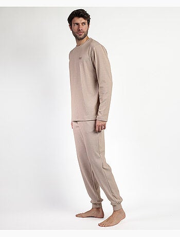Pyjama côtelé ultra-doux à manches longues pour homme ADMAS HOME