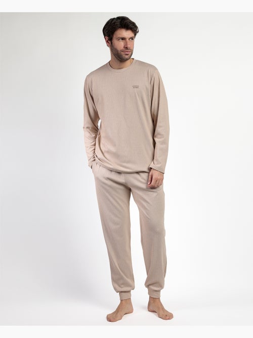 Pyjama côtelé ultra-doux à manches longues pour homme ADMAS HOME - Kiabi Pyjama côtelé ultra-doux à manches longues pour homme ADMAS HOME - Kiabi