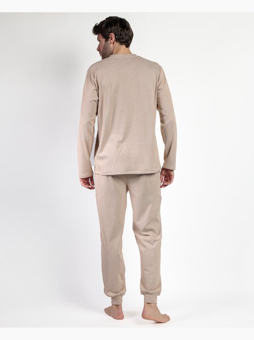 Pyjama côtelé ultra-doux à manches longues pour homme ADMAS HOME - Kiabi Pyjama côtelé ultra-doux à manches longues pour homme ADMAS HOME - Kiabi