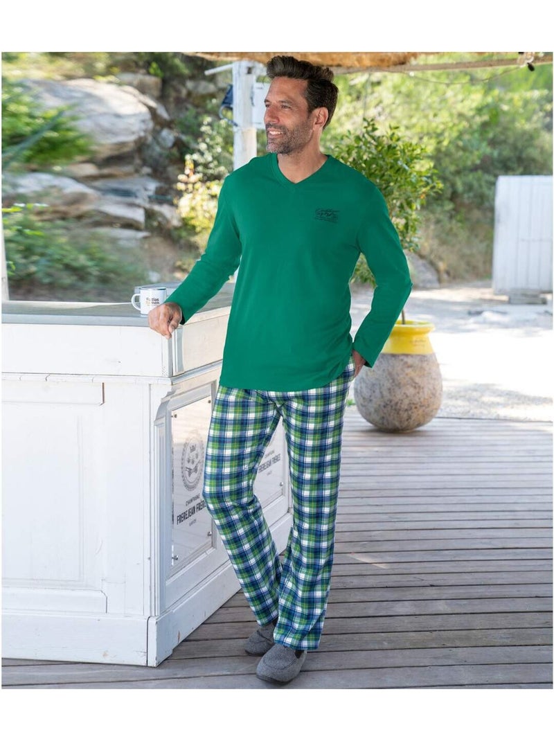 Pyjama coton - atlas for men Vert - Kiabi