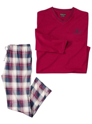 Pyjama Coton à Carreaux   - ATLAS FOR MEN