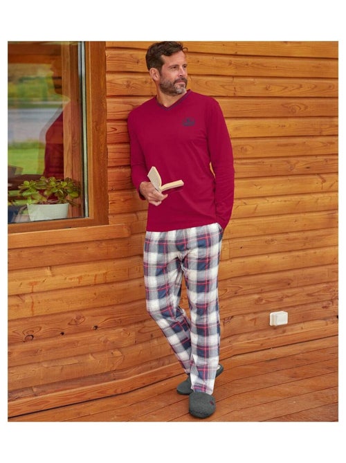 Pyjama Coton à Carreaux   - ATLAS FOR MEN - Kiabi