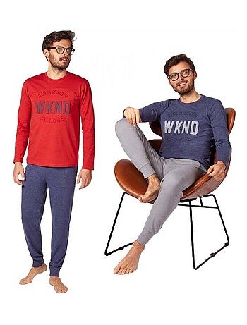 Pyjama COTON ALAN BROWN - Pack de 2