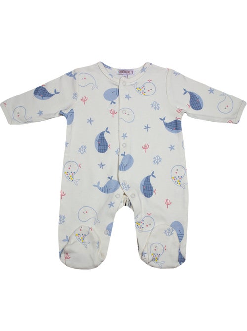 Pyjama Coton "Baleine" Les Chatounets - Kiabi