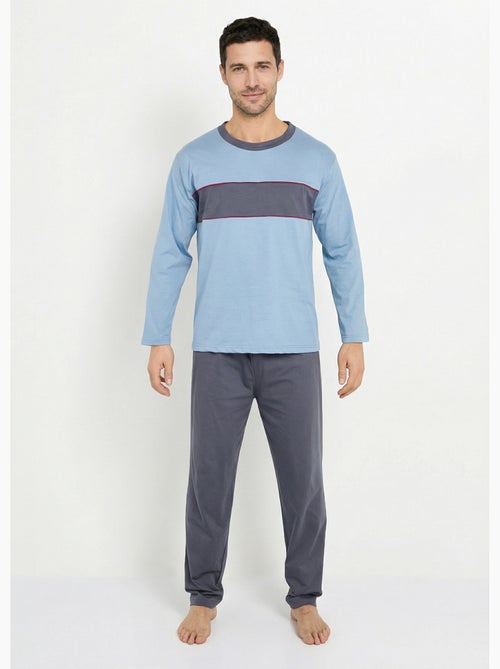 Pyjama coton bicolore - Afibel - Kiabi